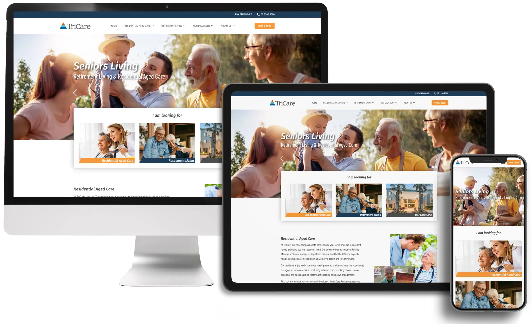 Tricare portfolio website image