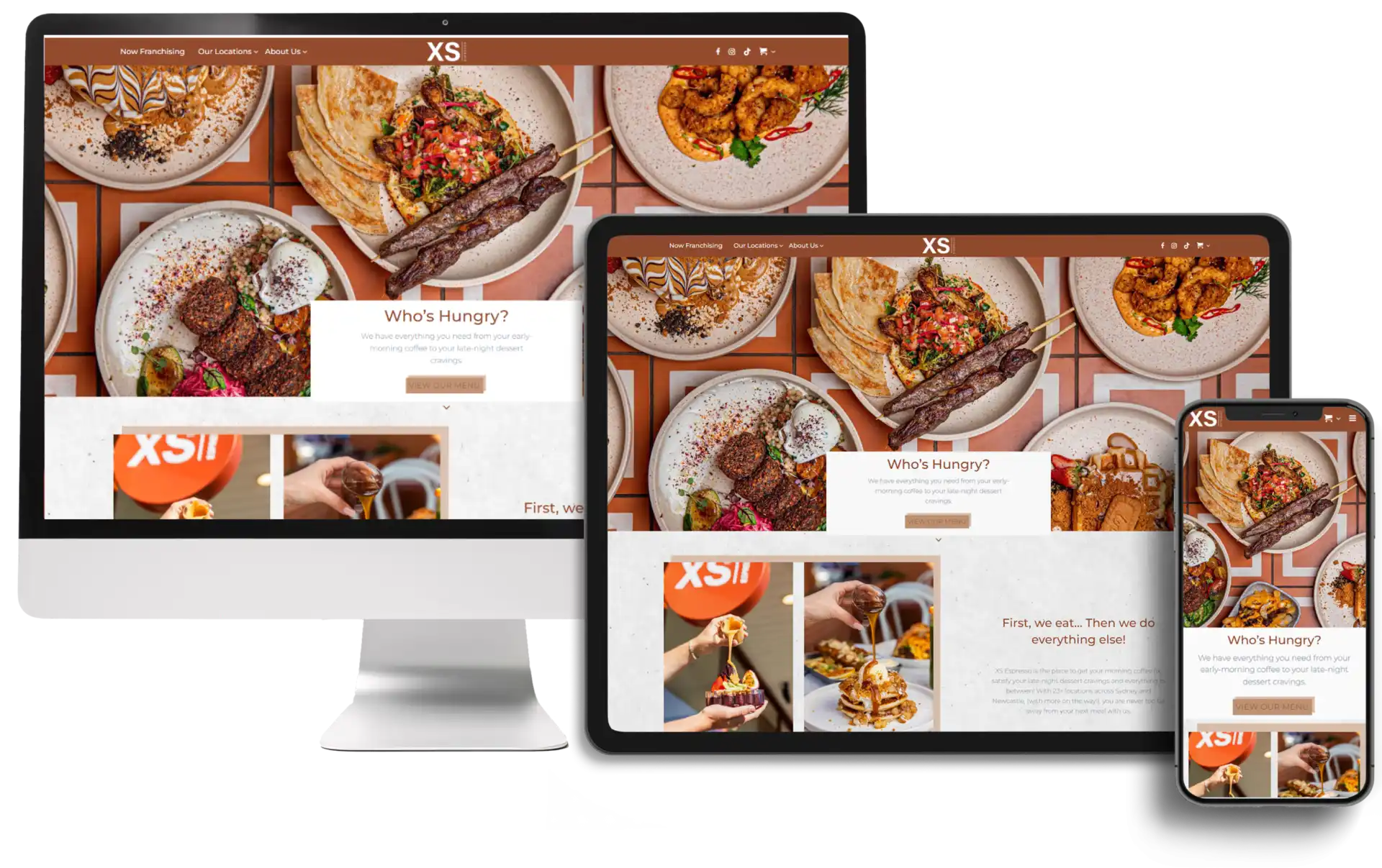 XS Espresso portfolio website image 1
